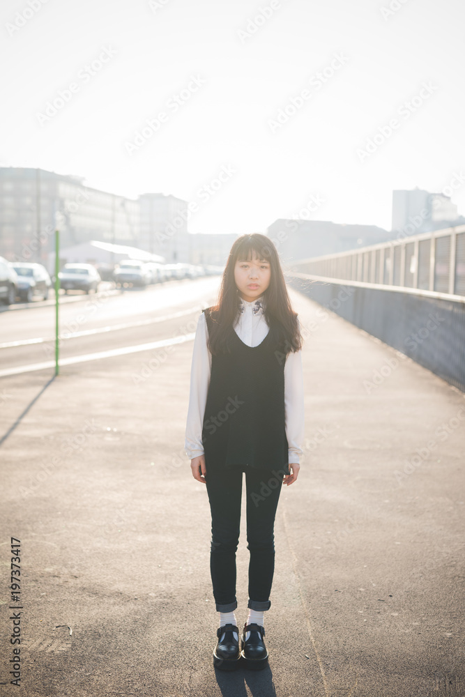 young beautiful asian hipster woman young beautiful asian hipster woman