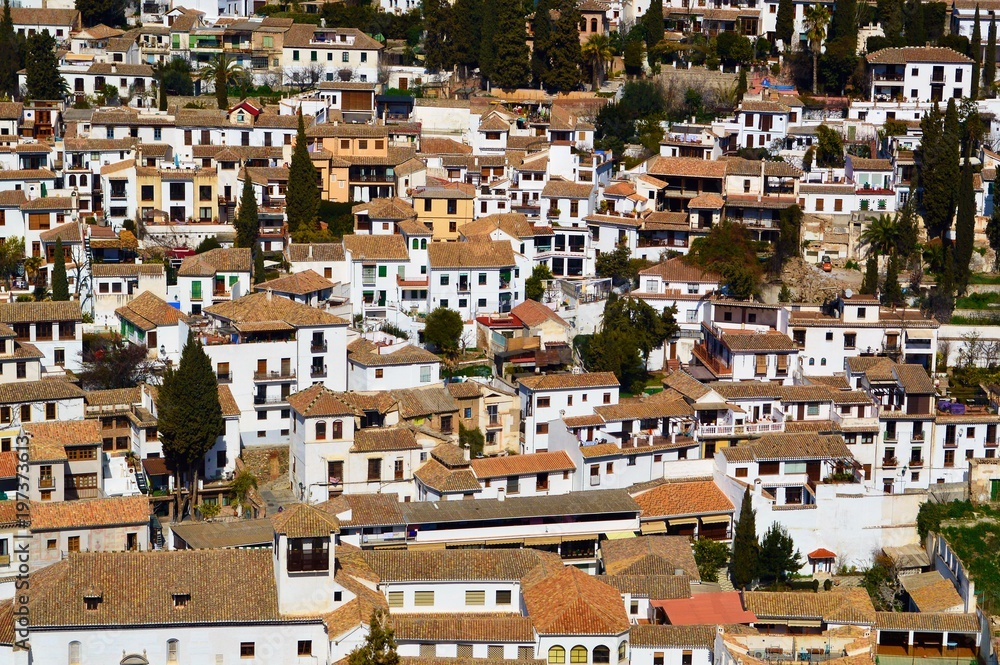 Obraz premium The city of Granada in Southern Spain.