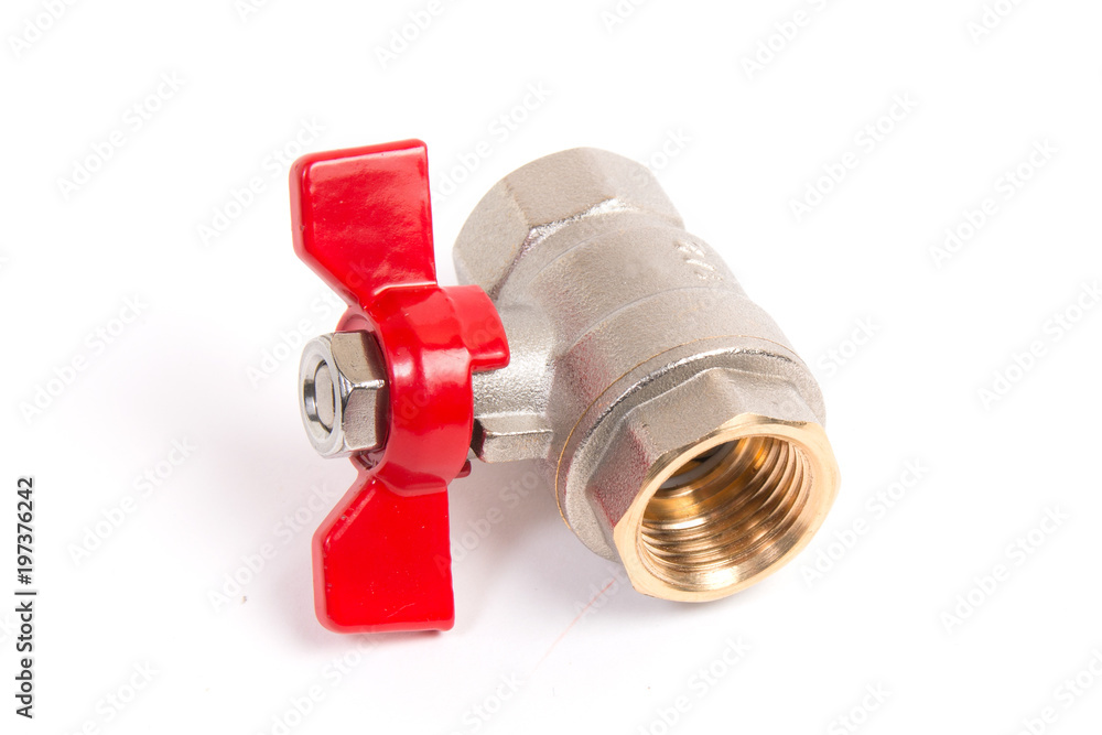 Plumbing gate ball vales on white background Plumbing gate ball vales on white background