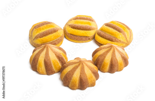 Wallpaper Mural striped cookies isolated Torontodigital.ca