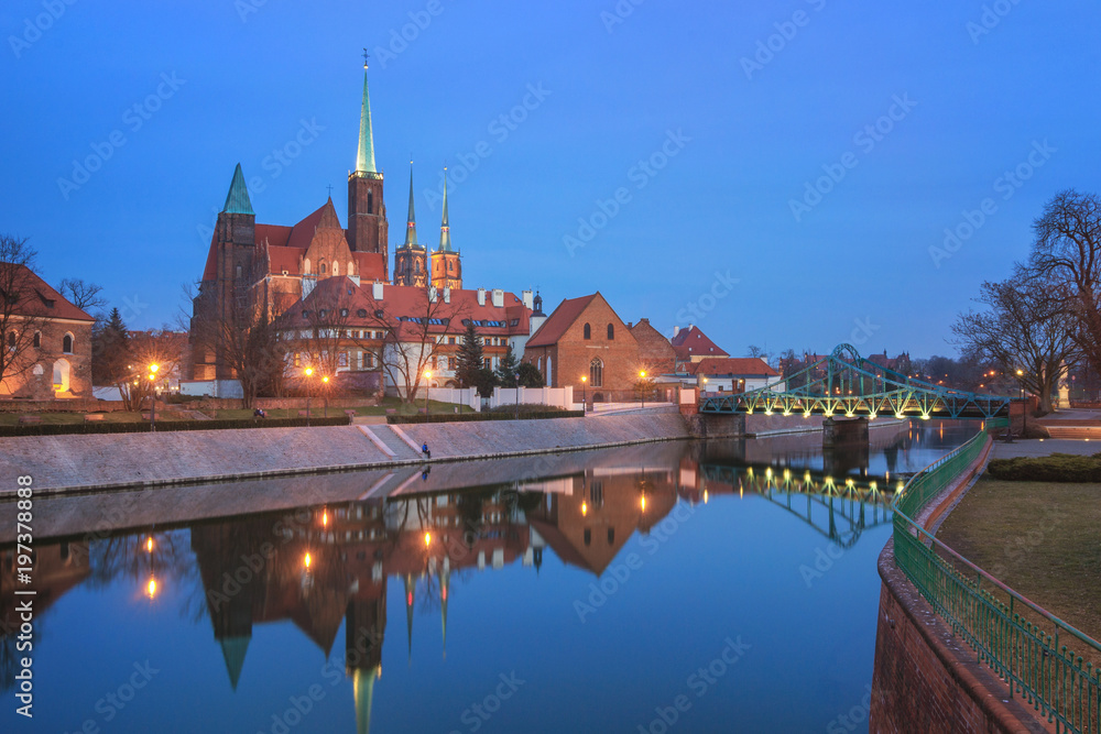 Wroclaw, Poland- View of the old town Ostrow Tumski
Wroclaw, Poland- View of the old town Ostrow Tumski