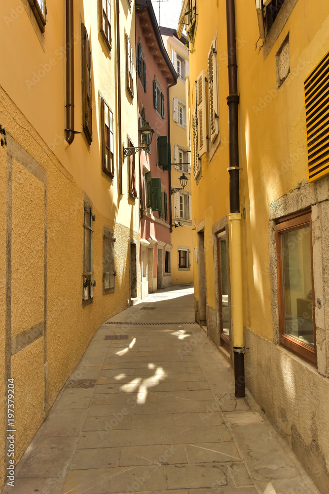 The street of the Italian city of Trieste.