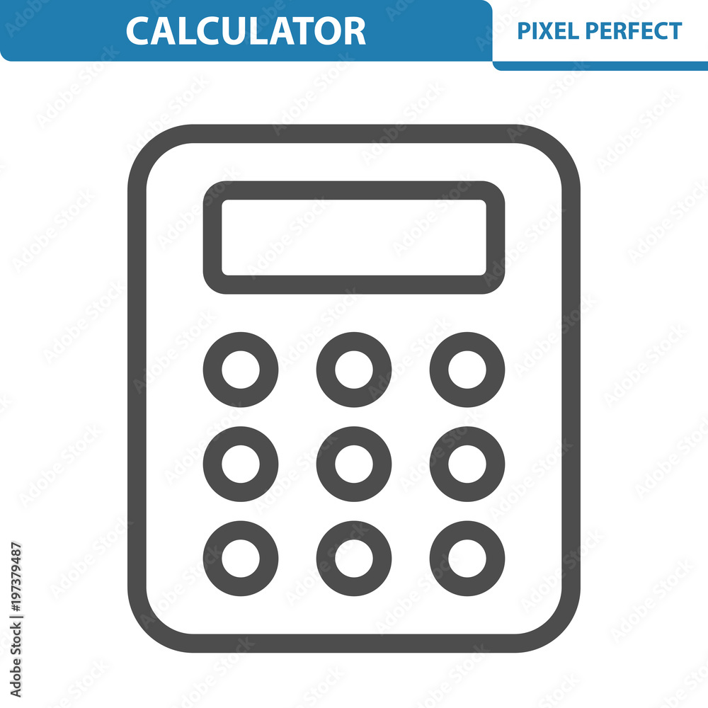 Calculator Icon. EPS 8 format. Calculator Icon. EPS 8 format.