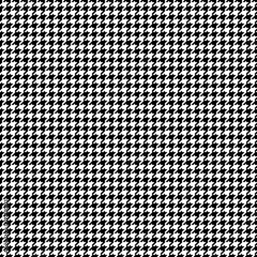 Black & White Seamless Pixel Houndstooth Pattern Little