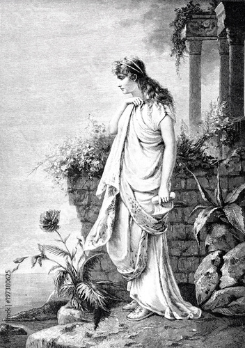 Portrait der griechischen Dichterin Sappho