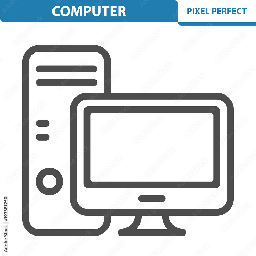 Computer Icon. EPS 8 format. Computer Icon. EPS 8 format.