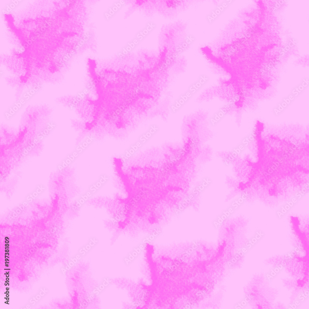 Purple splashes pattern. Watercolor abstract seamless pattern. Background with scattered purple splashes and stains. Hand painted exquisite tile of loose expressive paint blots. 169.