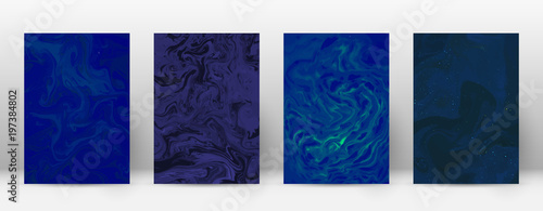 Abstract cover. Modern design template. Admirable suminagashi marble. Minimalistic hipster flyer design. Indelible trendy abstract cover. Vector illustration.