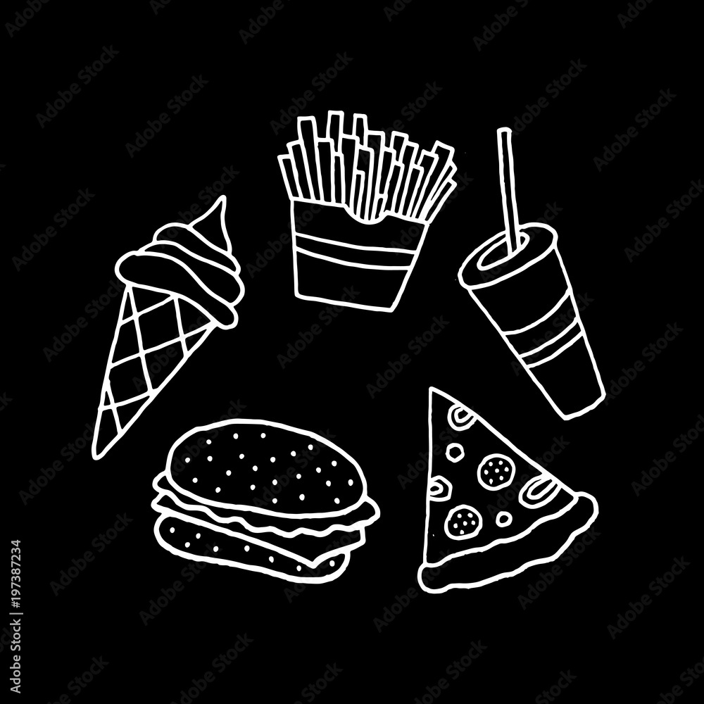 Food Vector Black And White food-vector-black-and-white