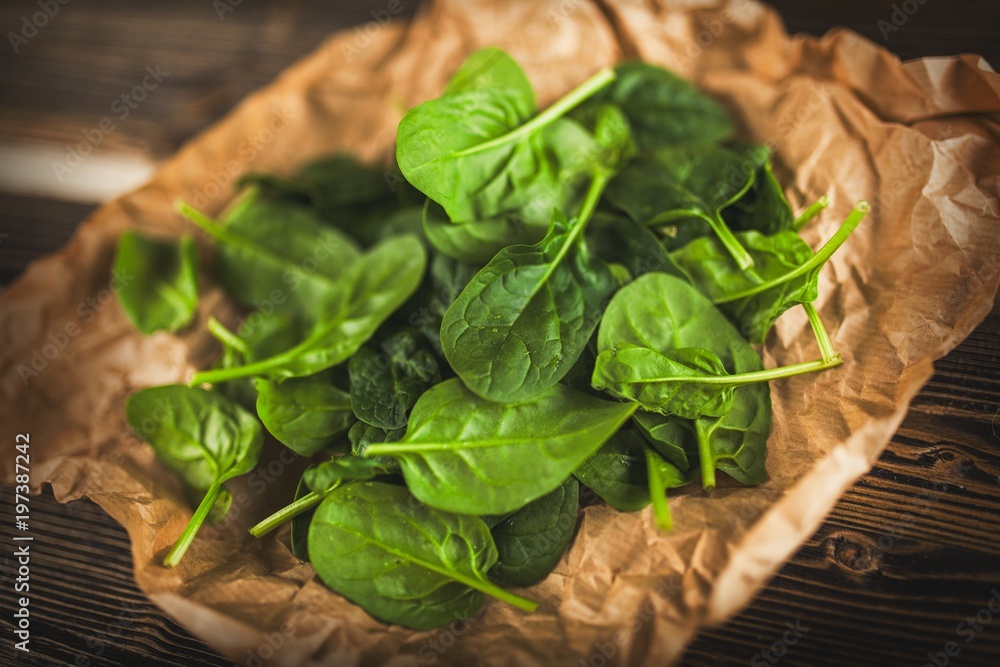 Baby spinach leaves Baby spinach leaves