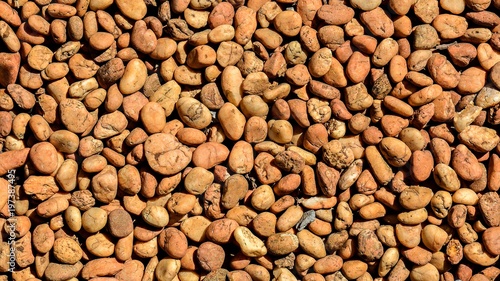 brown pebbles for background