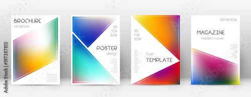 Flyer layout. Triangle incredible template for Brochure, Annual Report, Magazine, Poster, Corporate Presentation, Portfolio, Flyer. Beautiful bright cover page.