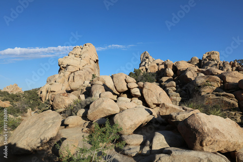 Rock Formation at Hidden Valley Trail in Joshua Tree National Park. California. USA