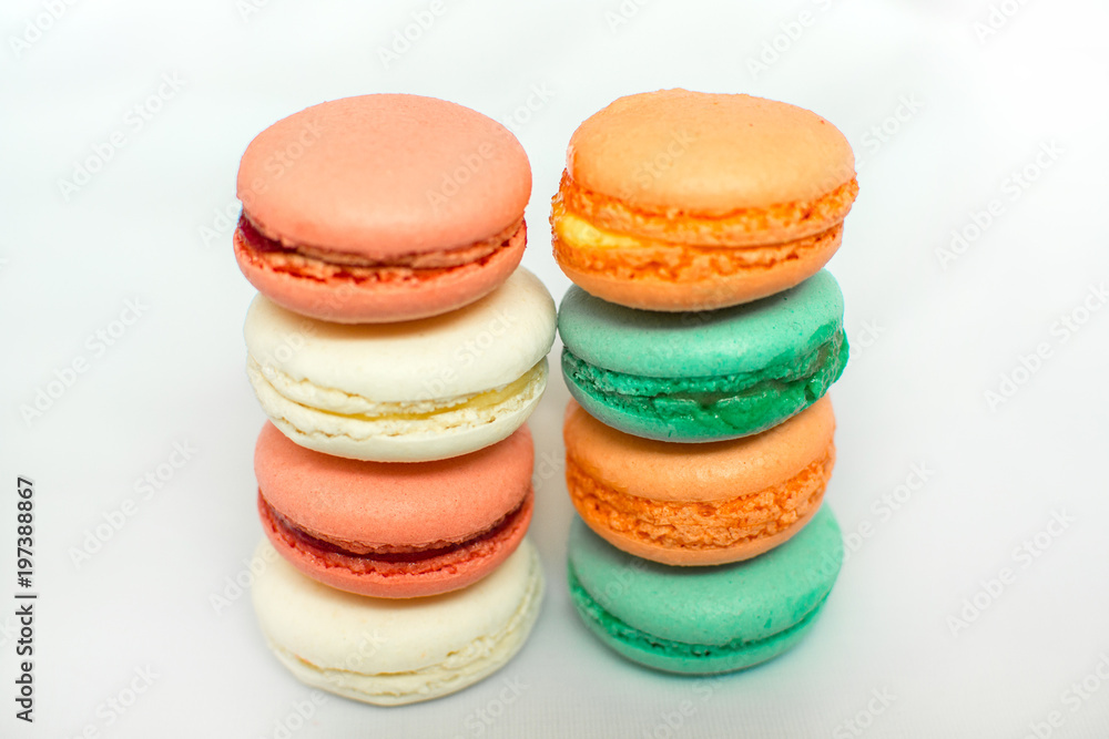 Sweet and bright start of the day with macaroons Sweet and bright start of the day with macaroons