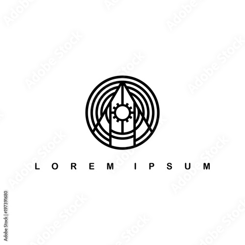 round circle native tribe sign symbol logo