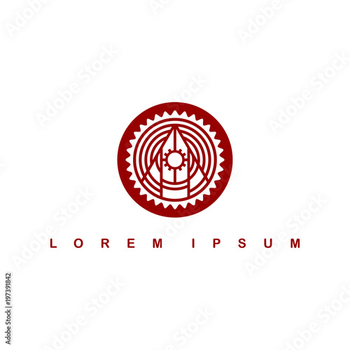 round circle native tribe sign symbol logo
