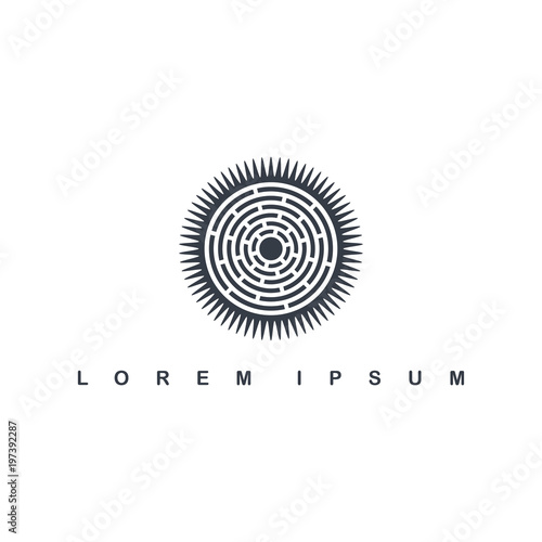 round circle native tribe sign symbol logo