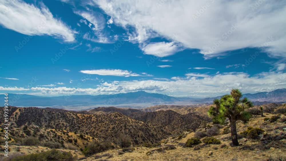 Joshua Tree - Covington Flats - Coachella Overlook Daytime Clouds Timelapse Joshua Tree - Covington Flats - Coachella Overlook Daytime Clouds Timelapse