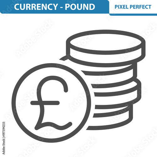 Currency - Pound Icon. EPS 8 format.
