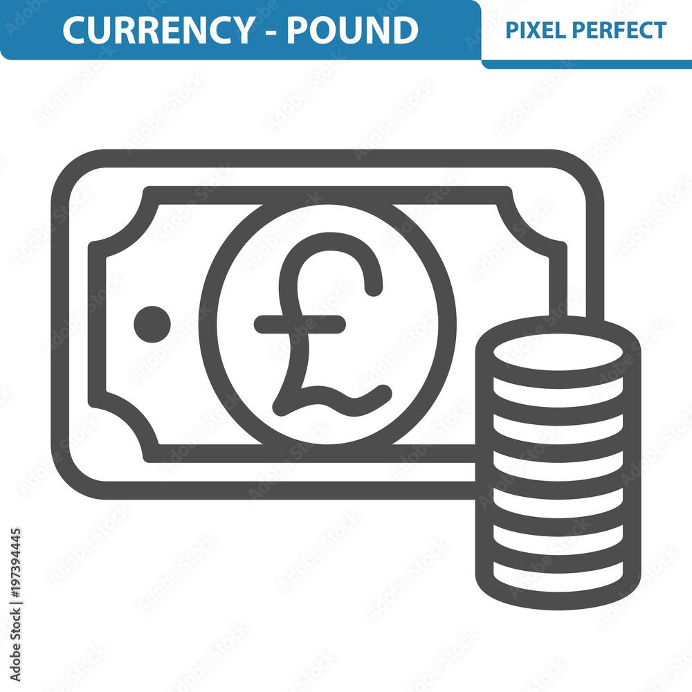 Currency - Pound Icon. EPS 8 format. Currency - Pound Icon. EPS 8 format.