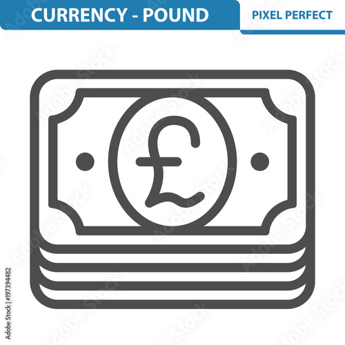 Currency - Pound Icon. EPS 8 format.