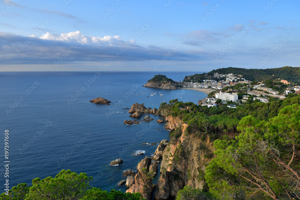 La côte méditerranéenne à Tossa de Mar La côte méditerranéenne à Tossa de Mar