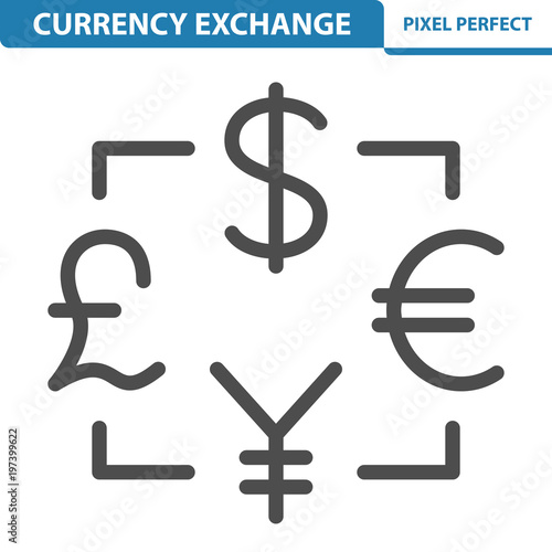 Currency Exchange Rate Icon. EPS 8 format.