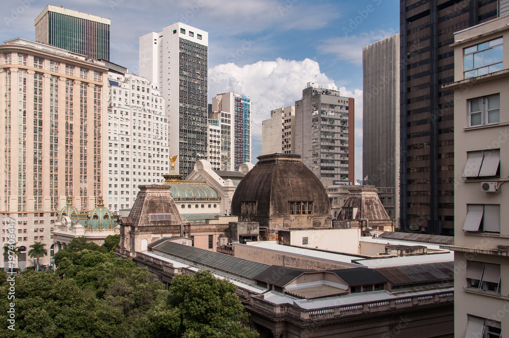View of Rio de Janeiro City Downtown Buildings View of Rio de Janeiro City Downtown Buildings