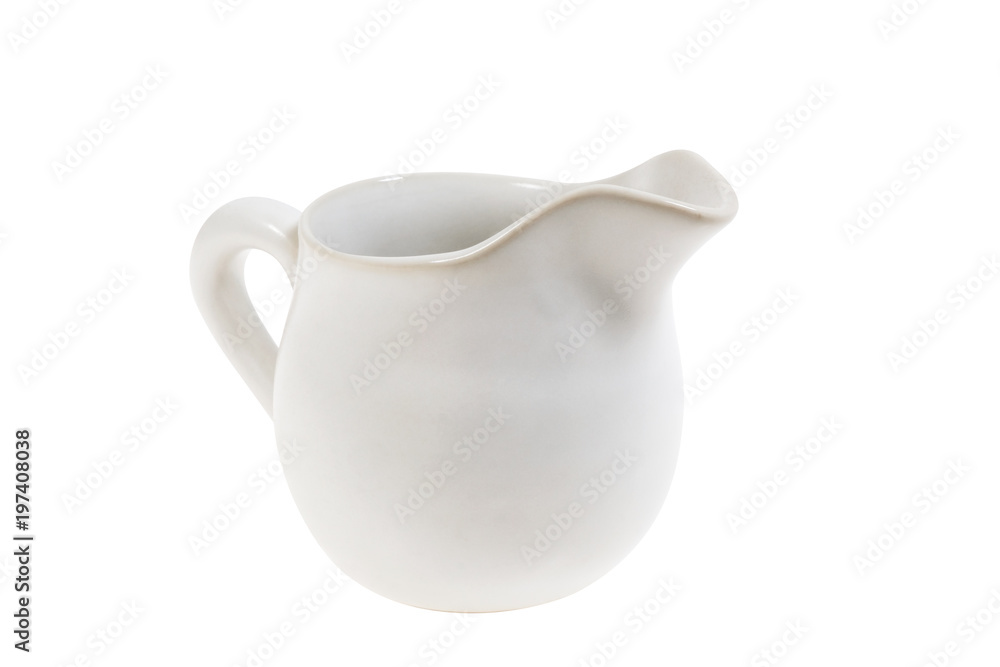 Ceramic jug / View of ceramic jug on white background. Ceramic jug / View of ceramic jug on white background.
