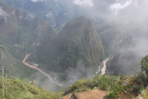Landscape in Machu Picchu  Peru