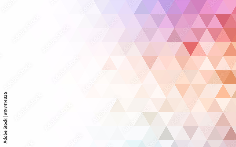 Fototapeta premium Light Gray vector abstract polygonal pattern.
