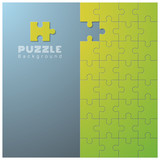 Abstract conceptual background with incomplete jigsaw puzzle , vector , illustration