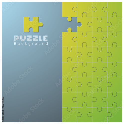Abstract conceptual background with incomplete jigsaw puzzle , vector , illustration