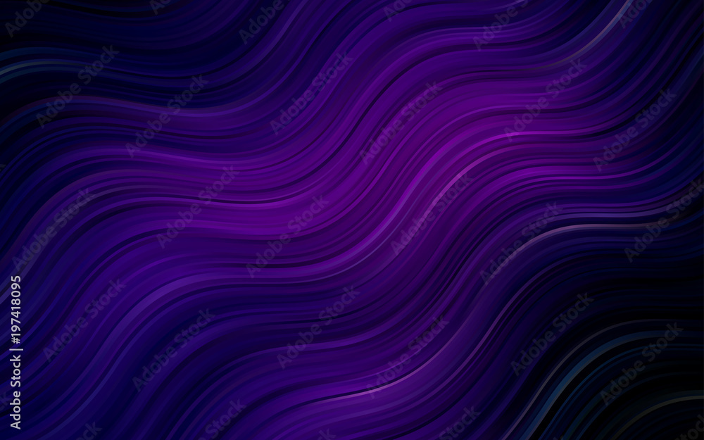 Dark Purple vector pattern with liquid shapes. Dark Purple vector pattern with liquid shapes.