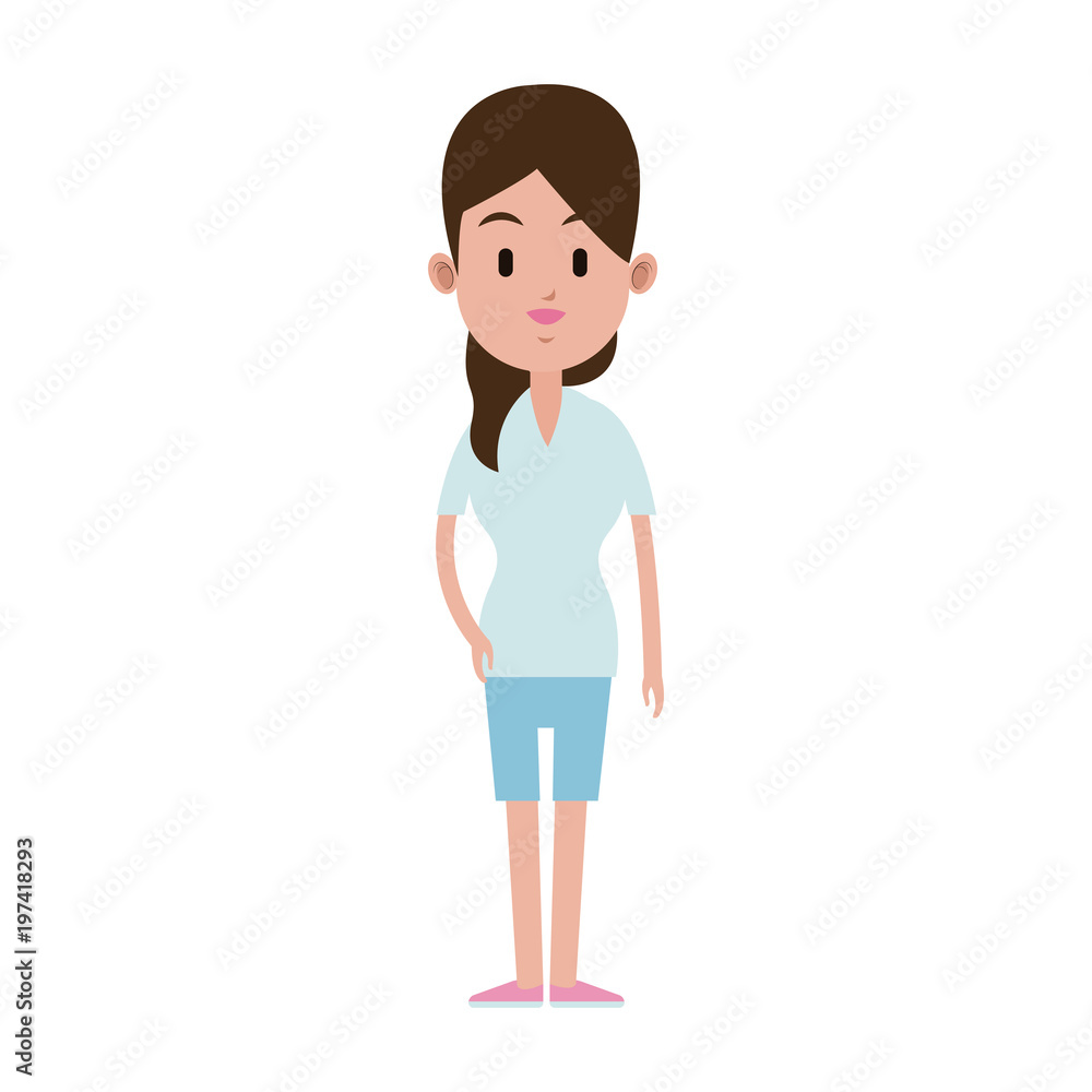 Young fashion woman vector illustration graphic design Young fashion woman vector illustration graphic design