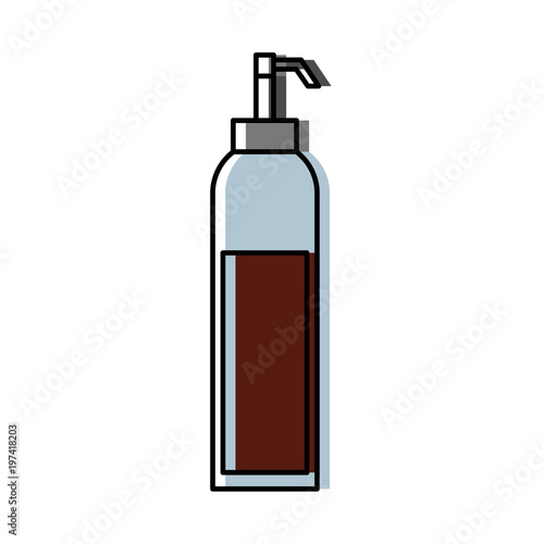 dispenser of sauce ingredient condiment vector illustration