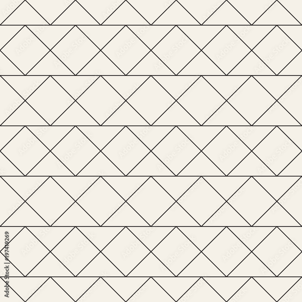 Fototapeta premium Vector seamless pattern. Modern stylish abstract texture. Repeating geometric
