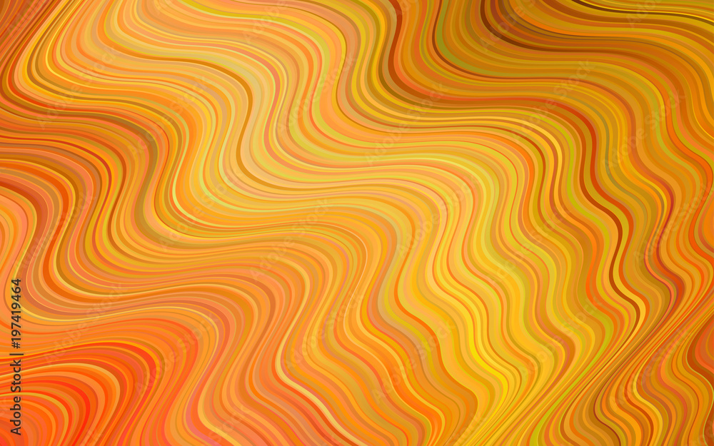 Light Orange vector background with bent ribbons. Light Orange vector background with bent ribbons.