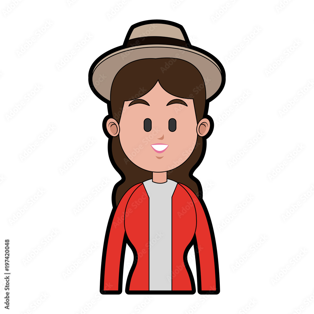Young fashion woman icon vector illustration graphic design Young fashion woman icon vector illustration graphic design