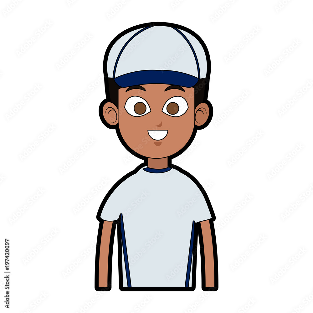 Baseball player cartoon icon vector illustration graphic design Baseball player cartoon icon vector illustration graphic design