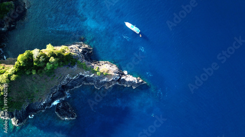 Aerial photo tropical island. Similan Islands and Koh Bon, Thailand