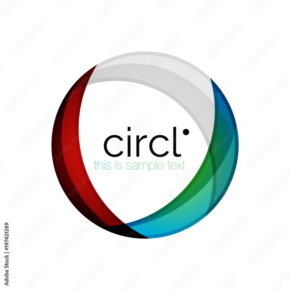 Clean professional colorful circle business icon Clean professional colorful circle business icon