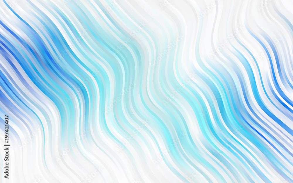 Obraz premium Light Blue, Green vector background with abstract circles.