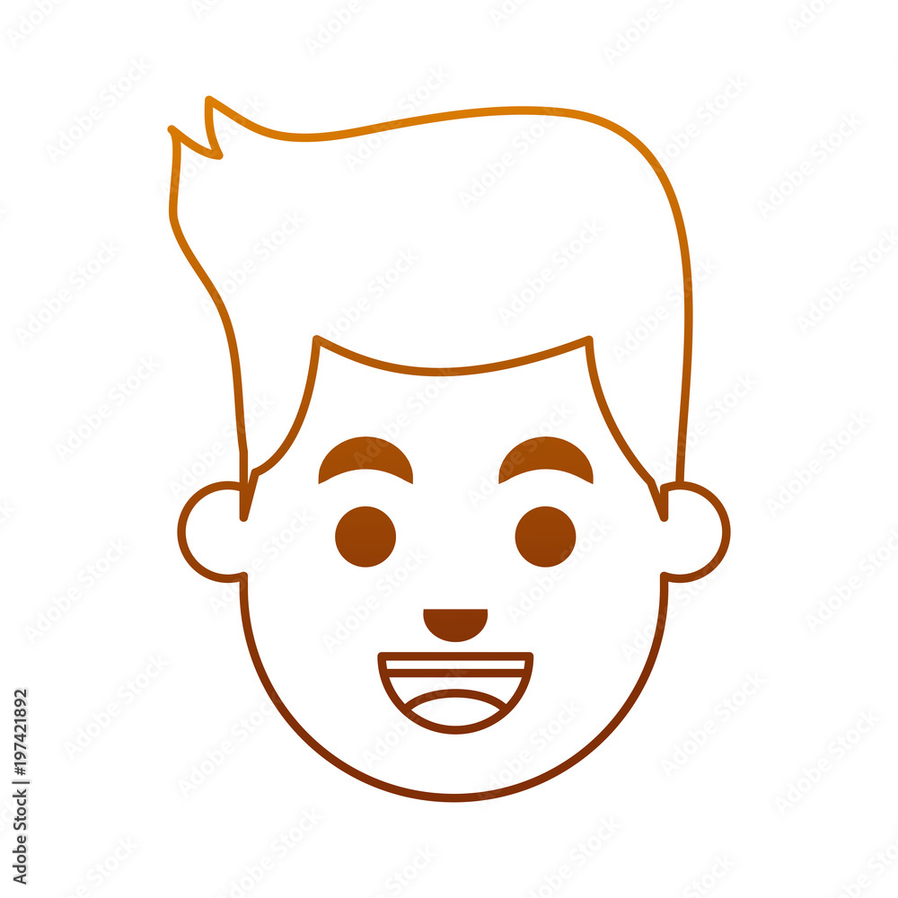 Man face cartoon vector illustration graphic design Man face cartoon vector illustration graphic design