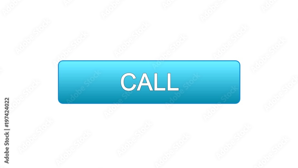 Call web interface button blue color, consultant assistance, technical support Call web interface button blue color, consultant assistance, technical support