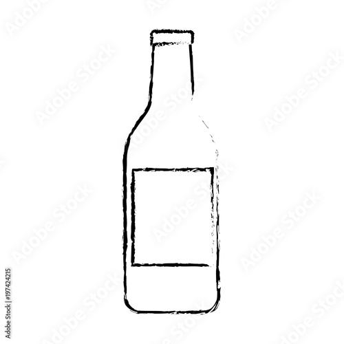 alcohol drink liquor bottle image vector illustration sketch design
