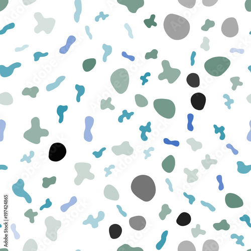 Light Blue, Green vector seamless template with abstract circles.