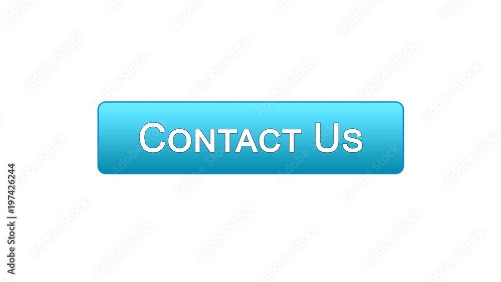 Contact us web interface button blue color business communication, help Contact us web interface button blue color business communication, help