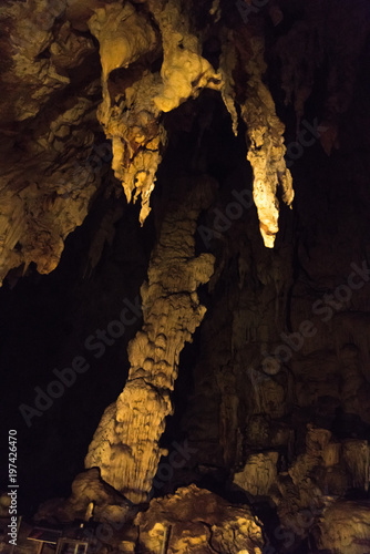 stalactite in the cave