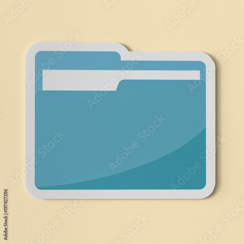 Icon of a blue folder